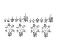 BESPORTBLE 2 Series Encantos Colgantes De Llavero Océano Encantos De Encantos De Llave Amuletos De Joyería Para Hacer Joyas Diy Colgantes Aleación Plata 18 Piezas*2