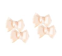 BESPORTBLE 2 Series Flor De Zapato Decoración Parches Con Apliques Bordados De Lazo Parches De Arco Auto Adhesivo Accesorio Para Zapatos Con Lazo Calzado Material De Bricolaje Tela 2 Piezas*2