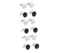 BESPORTBLE 2 Series Gemelos De Aleación Para Camisas Botones Redondos Accesorios Para Cufflinks Para Reuniones Elegantes 2 Pares*2