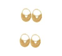 BESPORTBLE 2 Series Tobilleras De Doradas Para Mujeres Conjunto Punk Con Borlas Capas 2 Piezas*2