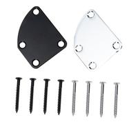 BESPORTBLE 2 Sets Placas de Mástil de Guitarra Junta de Unión del Mástil Guitarra Tornillos Incluidos para Reparación y Ajuste
