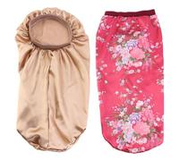 BESPORTBLE 2 Sombreros De Cubo Elásticos Con Estampado De Seda Para Mujer Gorro De Malla De Ganchillo Gorro De Araña De Cubo Para Mujer Peludo Para Dormir Xl De Seda