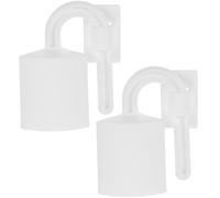 BESPORTBLE 2 Topes de Puerta Fácil Instalación Hogar Función Antideslizante para Bebés Material PP y PE y Protección contra Pellizcos Color Blanco