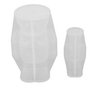 BESPORTBLE 2 Unidades Molde Versátil Diseño de Cascanueces, Rey y Soldado para Resina Epoxi Moldes de Silicona y Manualidades de Yeso Blanco para Velas Navideñas