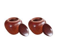 BESPORTBLE 2 Urnas Mini de Madera de Sándalo para Cenizas de Mascotas y Humanas, Compactas, Herméticas y Ligeras, Ideales para Memoriales y Almacenamiento Seguro