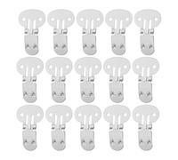 BESPORTBLE 20 Clips Planos de Acero Inoxidable para Zapatos Grandes, Hebillas Decorativas para Manualidades Diy, Abrazaderas Resistentes sin Marcas Visibles, Accesorios para Calzado Mujer