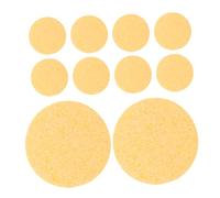 BESPORTBLE 20 Esponjas Redondas para Cangrejo Ermitaño: Esponja Marina Sin Blanquear para La Decoración del Acuario. Promueve La Humedad Ideal del Tanque. Suministros para Cangrejos De