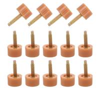 BESPORTBLE 20 Pares Cubiertas Antideslizantes para Puntas de Tacones Altos de Tpu Color Caqui, Redondas de 10mm, Resistentes al Desgaste para Reparación Profesional y Uso Diario