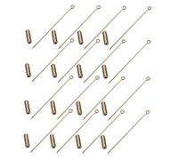 BESPORTBLE 20 Piezas Alfileres De Palo Broches De Cobre Imperdibles Para Joyería Diy Accesorios Unisex Uso Solapas y Sombreros 70 Mm Juego De 20 Sets