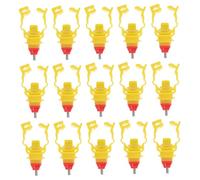 BESPORTBLE 20 Piezas Bebedero Automático para Aves de Corral Alimentador de Agua con Tetina de para Gallinas Codornices y Compatible con Cubos y Contenedores Color Aleatorio