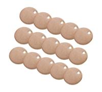 BESPORTBLE 20 Piezas colgante de acero inoxidable keychains estampado redondo Grabar colgante de disco redondo etiqueta de estampado en redonda metal en de aluminio Rose Gold