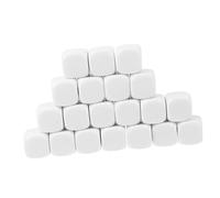 BESPORTBLE 20 Piezas Dados Acrílicos para Aprendizaje y Manualidades Dados de Seis Caras Juguetes Interactivos para Accesorios de Matemáticas