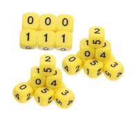 BESPORTBLE 20 Piezas Dados Matemáticos Acrílicos con Esquinas Redondeadas Dados Educativos Seguros para Enseñanza Casa y Escuela