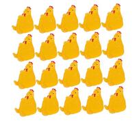 BESPORTBLE 20 Piezas De De Resina Adorno Retro De Mini Pollo De Resina Pequeñas Figuras De Pollo Estatuas De En Miniatura Decoración De Lindos Mini