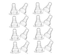 BESPORTBLE 20 piezas de Silicona para Botellas con Diseño de Chupete Reutilizables y para Bebidas Alcohólicas y Refrescos Accesorio Divertido para Fiestas Compacto