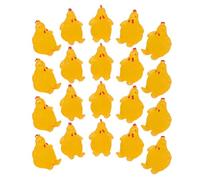 BESPORTBLE 20 Piezas Figuras Mini Pollo Resina Estatuas Pequeñas y Gallina para Micro Paisaje DIY Decoración Jardín Casa Muñecas Accesorios Artesanales