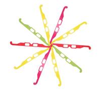 BESPORTBLE 20 Piezas Gafas de Difracción con Forma de Corazón Plegables de Cartón Efecto Arcoíris para Fiestas Música al Aire