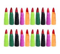 BESPORTBLE 20 Piezas Uñas de Dedos de Zombi y Bruja Falsas para Fiestas y Carnavales Accesorios de Plástico Diseño Aterrador y Decoración Original para Halloween