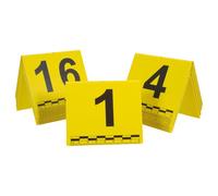 BESPORTBLE 20 Unidades Marcadores con Escala de Medición Amarillo Numerados de Plástico de Evidencia and Opciones Flexibles for Escena de Crimen and Investigación Forense