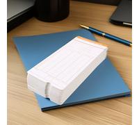 BESPORTBLE 200 Hojas Tarjetas de Registro de Jornada Laboral de Papel para Reloj para Fichar, 2 Libros Hojas Semanales, Material Cartón, Diseño Simple y Fácil de Usar en Oficina