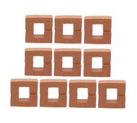 BESPORTBLE 20pcs Mini Ladrillos para Niños Masonería De Bricolaje Construcción De La Casa Modelo De Ladrillos De Artesanía Realista Pequeños Bloques De Construcción para Accesorios De Casa