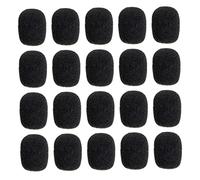 BESPORTBLE 20piezas Algodón Anti-spray Para Micrófonos Fundas De Esponja Prueba De Viento Protección Para Micrófono De Solapa Para Estudio y Grabación