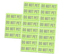BESPORTBLE 20piezas Parches Reflectantes para De Servicio Parches Adhesivos De Seguridad para Arnés De Do Not Pet No Molestar