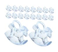 BESPORTBLE 24 Piezas Adornos de de Acrílico para Shower Decoraciones Transparentes para Fiestas Niñas Accesorios Diy para Tartas Especiales