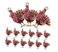 BESPORTBLE 24 Piezas Colgantes de Esmalte para Joyería de Otoño Accesorios de Aleación para Manualidades DIY Pendientes y Collares para Fiesta de Acción de Gracias