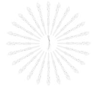 BESPORTBLE 24 Piezas de Decoración de Carámbanos Transparentes para Árbol de Navidad Adornos Colgantes de Plástico Realistas Decoración Navideña para Hogar Fiesta y Fotografía