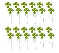 BESPORTBLE 24 Piezas de Trébol de Cuatro Hojas Prensado Seco Natural, Tamaño 15-20 Mm, Material para Manualidades DIY, Decoración Hecha a Mano para Hogar, Scrapbooking y Resina
