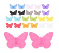 BESPORTBLE 24 Piezas Identificadores de Copas de Vino Forma de Alas Marcadores de Copas de Silicona para Fiesta en Eventos Familiares y Bares Colores Cada Color