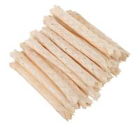 BESPORTBLE 24 Piezas Juguete Masticable de Madera, Colgante, Tejido, Khaki | Fibras Naturales y Cuerda, Doble Capa Bloques de Madera, Fácil Instalación en Jaulas