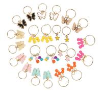 BESPORTBLE 24piezas Accesorios De Joyería Cabello Colgantes De Trenza Anillos De Pelo Adornos Para Trenzas y Incluye y Adornos Cabello