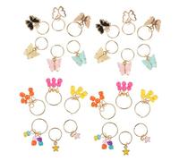 BESPORTBLE 24piezas Accesorios Para Joyas Cabello Accesorios Para Trenzas De Pelo Colgantes Cabello Anillos De Trenza De Pelo Para Mujeres