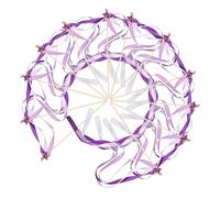 BESPORTBLE 24piezas Cinta Giratoria Forma de Estrella con Cascabeles Cinta de Morada para Niñas Suministros para Princesas y Decoración de Boda para Fiesta y Celebración