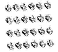 BESPORTBLE 24piezas Cuentas De Aleación De Búho Para Zapatos Adornos Diy Decoración Para Cordones Dijes De Joyería
