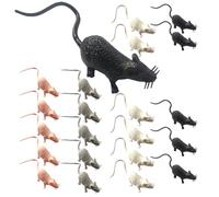 BESPORTBLE 24piezas Modelo De Simulación De Ratón Figuras Estatua De Ratón De Plástico Adorable Decoración De Jardín Accesorio De Patio Para Jardín