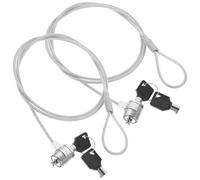 BESPORTBLE 2juegos Bloqueo para Portátil de Candados Llave Cable de Seguridad para Laptops Computadoras Portátiles Oficinas y Escuelas