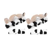 BESPORTBLE 2juegos Diademas para Mujer Conjunto de Diademas y Muñequeras de Maquillaje Accesorios de Peluche Cuidado Piel para Lavado Facial y Spa