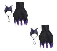 BESPORTBLE 2juegos Disfraz De Halloween para Perro Elementos De Bruja Ropa Divertida para Mascotas Traje De Cosplay para Perros Pequeños y Medianos para Fiestas y Celebraciones