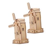 BESPORTBLE 2Juegos Kit Molino de Solar DIY para Stem Casa Solar de Bricolaje para Aprendizaje y Creatividad