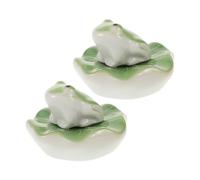 BESPORTBLE 2juegos Mascota De Té Cerámica De Figuras Flotantes De Animales para Acuarios Decoración De Paisajes para Peceras Figura De Caballero Adorable Adorno para Acuario Estatuas