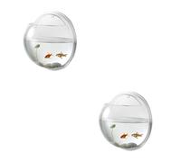 BESPORTBLE 2piezas Acuario De Pared Colgante De Acrílico Transparente para Decoración del Hogar Pecera Vertical para Espacios Reducidos