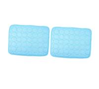 BESPORTBLE 2piezas Alfombrilla Refrescante para Colchoneta Autoenfriante De Gel para y Gatos para Interior y Exterior Verano Ligera y De Transportar Color Azul XS