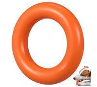 BESPORTBLE 2piezas Anillo De Goma para Juguete Masticable para Limpiar Dientes y Fortalecer La Relación Mascota para Medianos y Naranja