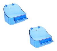 BESPORTBLE 2piezas Bañera De Aguas para Aves Accesorio Multifuncional para Jaula De Periquitos Diseño Práctico y Seguro para Baños De Mascotas