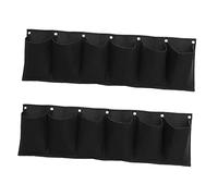 BESPORTBLE 2Piezas Bolsa De Plantación Colgante Horizontal para Pared Fieltro Resistente para Medidas