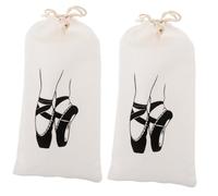 BESPORTBLE 2piezas Bolsa para Guardar Zapatillas De Ballet para Niña Bolsa De Baile Cordón para Zapatos De Ballet para Entrenamiento De Gimnasio