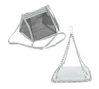BESPORTBLE 2piezas Bolsa Transportín para Hámster y Pequeñas Mascotas con Hamaca Pack De Transpirable para Viajes y Paseos Al Aire